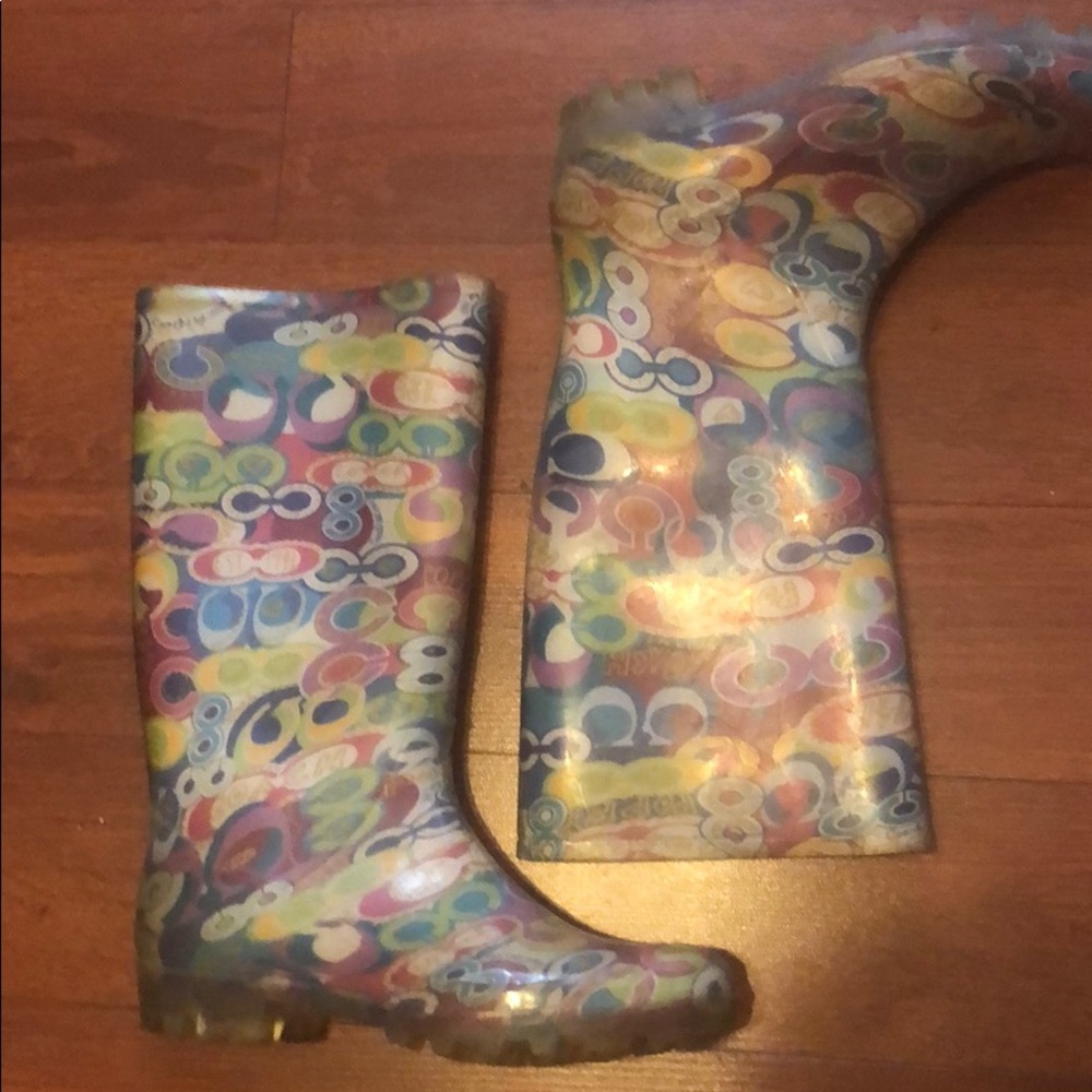 Coach rain boots